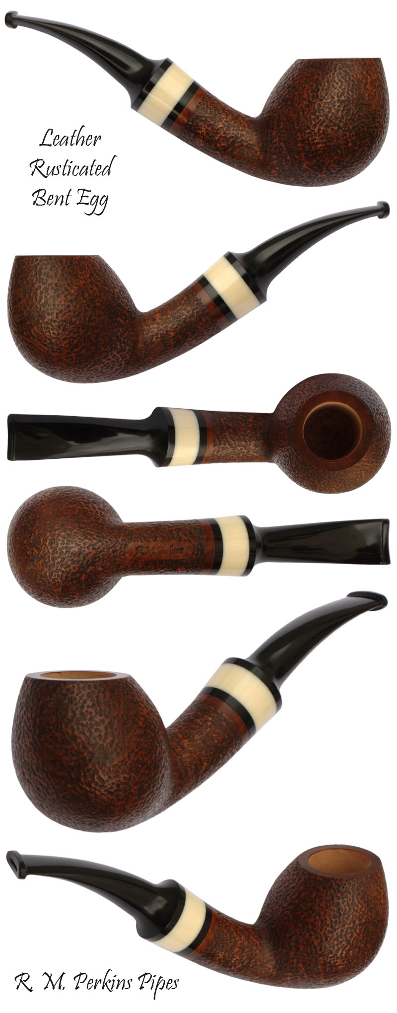 Leather Rusticated Bent Egg